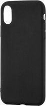 GadgetBay Mat zwarte TPU iPhone X XS hoesje case cover