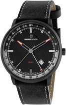 Momodesign essenziale gmt MD6005BK-12 Mannen Quartz horloge