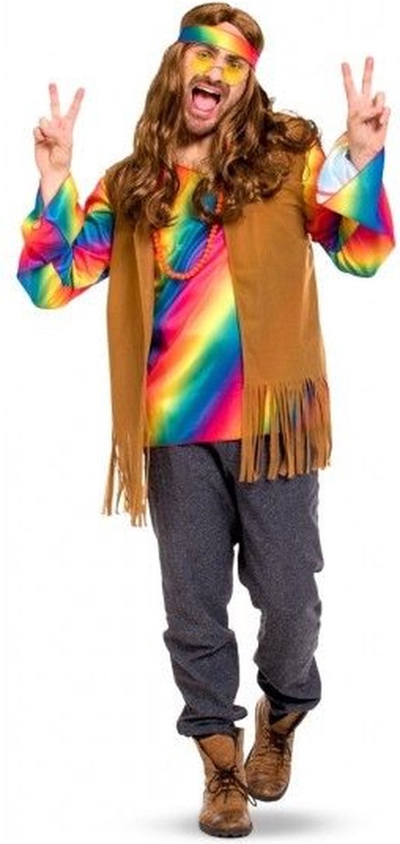 Costume hippie Woodstock vert pour homme