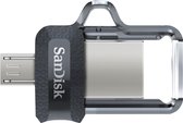 SanDisk Ultra® Dual Drive m3.0 Mémoire supplémentaire USB pour smartphone/tablette 256 GB Micro USB (OTG), USB 3.2 (1è