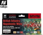Vallejo val70163 - Model Color British Infantry Napoleonic Wars - 8 x 17 ml