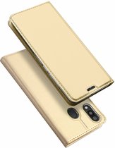 Samsung Galaxy M20 hoesje - Dux Ducis Skin Pro Book Case - Goud