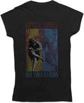 Guns N' Roses - Use Your Illusion Dames T-shirt - XL - Zwart