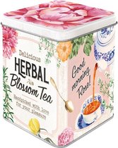 Nostalgic Art - Herbal Blossom Tea - 3D Design Metalen Theedoosje