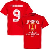 Liverpool World Club Champions 2019 Firmino 9 T-shirt - Rood - 4XL