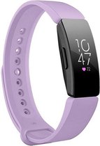 Siliconen Smartwatch bandje - Geschikt voor  Fitbit Inspire  silicone band - lila - Maat: S - Horlogeband / Polsband / Armband