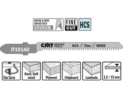 CMT JT101AO-5 decoupeerzaag HCS 50 x 76 mm. 20tpi (hard/zacht hout, multiplex, spaanplaat, beplakte plaat)