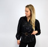 Reese Leather Blouse