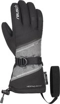 Reusch Demi R-TEX® XT Dames Skihandschoenen - Black/Grey Melange/Silver - Maat 8,5