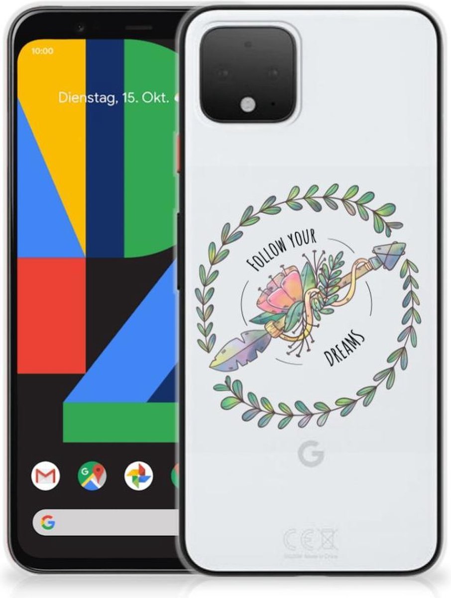 Google Pixel 4 Telefoonhoesje met Naam Boho Dreams