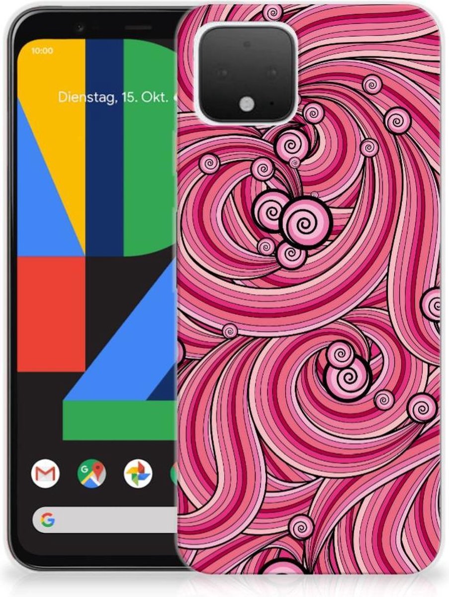 Google Pixel 4 Hoesje maken Swirl Pink