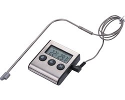 foto van Benson Digitale Keukenthermometer - Vleesthermometer - Incl. timer, warmte alarm en batterij