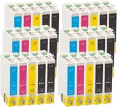 Print-Equipment Inkt cartridges / Alternatief spaarset 30 Epson T0711 - T0714 (12xBK, 6xC,M,Y)