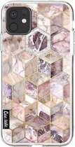 Casetastic Apple iPhone 11 Hoesje - Softcover Hoesje met Design - Blush Quartz Honeycomb Print