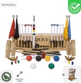 Prachtige 6 persoons Professionele Croquet set -met Trolley Top Kwaliteit Klasse en Geweldig