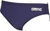 Heren Solid zwemslip Navy - wit