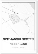 Poster/plattegrond SINT JANSKLOOSTER - A4