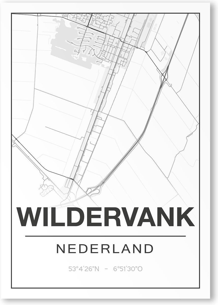 Poster/plattegrond WILDERVANK - A4