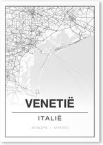 Poster/plattegrond VENETIE - 30x40cm