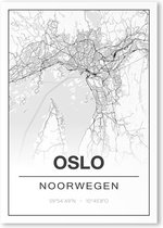 Poster/plattegrond OSLO - 30x40cm