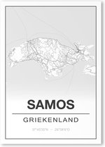 Poster/plattegrond SAMOS - 30x40cm