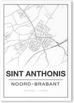 Poster/plattegrond SINT ANTHONIS - 30x40cm