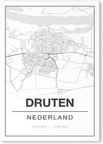 Poster/plattegrond DRUTEN - A4