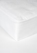 Ambianzz Bedding - Waterdichte Molton Hoeslaken voor Matras - Katoen (stretch) - 200x220 + 40 cm - Wit