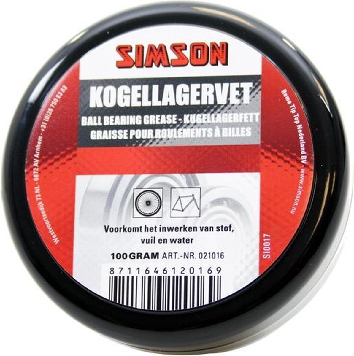 Simson Kogellagervet - Bescherming & Waterafstotend - 100 gram