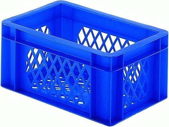 transport bagage krat mini (blauw) - Fietsmand | bol.com