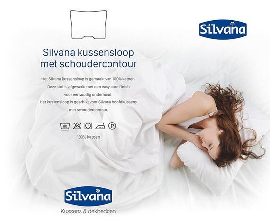 Silvana Support Kussensloop Schoudercontour Wit 60x70 | bol.com