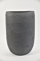 Cinna Gravel Black Potten Serie - Vaas Ovaal Cinna Gravel Black 35cm