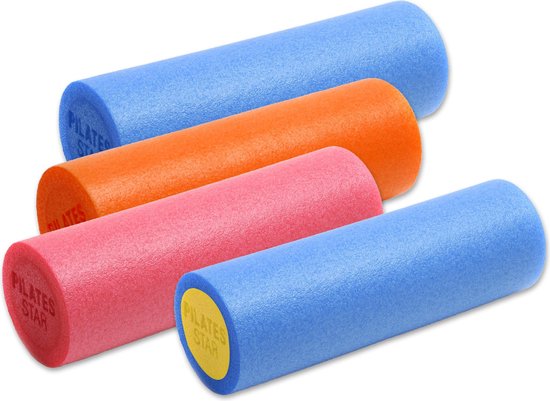 Fascia/pilates rol - pink blue / yellow Yogablok YOGISTAR van YOGISTAR — afbeelding 4