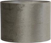 Light & Living Zinc Cilinder Lampenkap - Taupe - Ø35x34cm