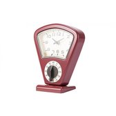 Cosy & Trendy Kitchen clock And Cooking Timer, 17.5 X 10 X h 21 cm Kitchen Scale Design, Red