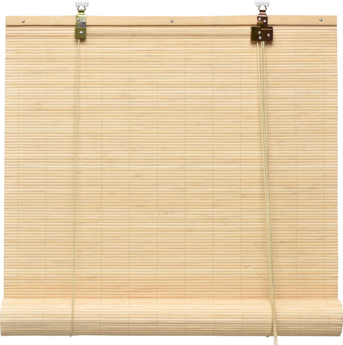 Sol Royal rolgordijn bamboe 120x160 cm SolDecor B86 - rolgordijnen zonder boren - rolgordijnen lichtdoorlatend zonwering bamboo jaloezieën inclusieve klembeugels - Natuur
