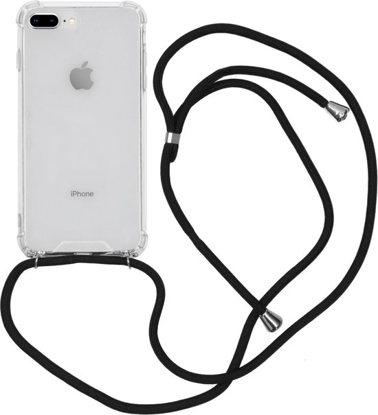 iMoshion Backcover met koord iPhone 8 Plus / 7 Plus hoesje - Zwart bol.com