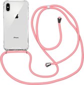 iMoshion Backcover met koord iPhone Xs / X hoesje - Roze