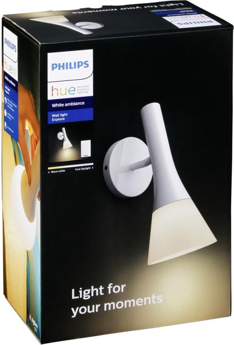 Philips Hue Explore wandlamp - White Ambiance - Buiten | bol.com