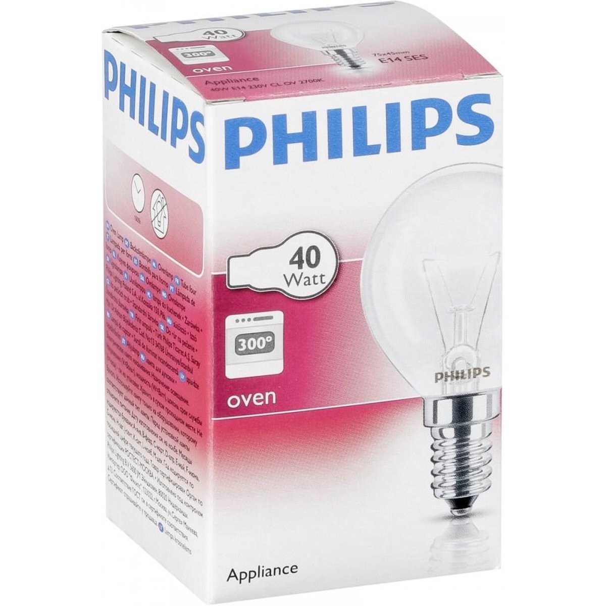 Philips Specialty 40 W E14 cap Oven Incandescent appliance bulb E | bol.com