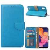 Samsung Galaxy A10s Telefoon Hoesje met pasjeshouder - Turquoise - van Bixb