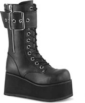 Demonia Laarzen -45 Shoes- PETROL-150 Zwart
