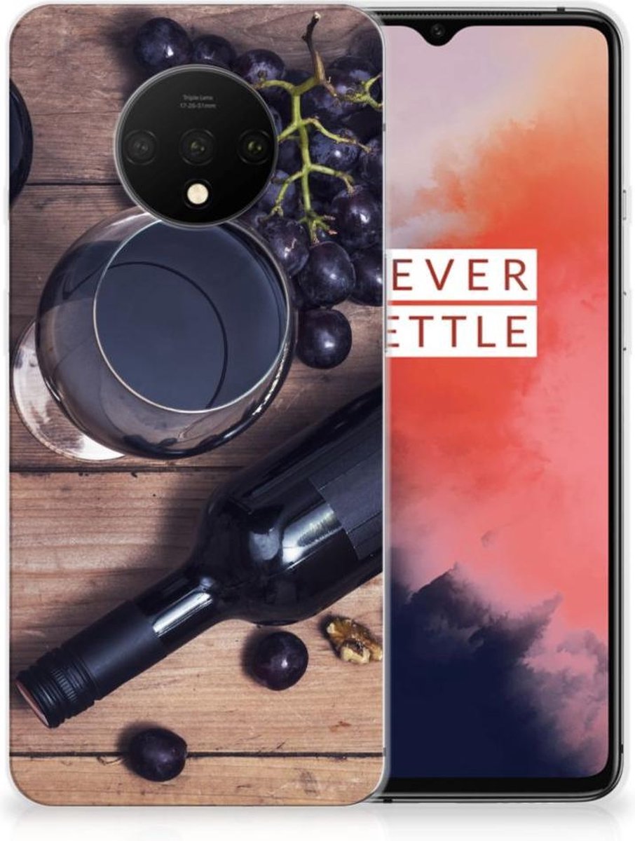TPU Hoesje voor OnePlus 7T Siliconen Case Wijn
