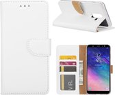 Xssive Hoesje voor Samsung Galaxy A6 Plus 2018 - Book Case - Wit