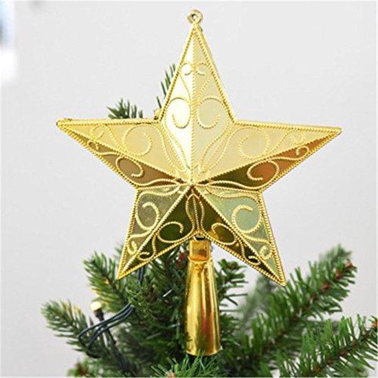 Indica Geruïneerd Toelating GER Kerstboom piek - Ster - 19 cm - goud | bol.com