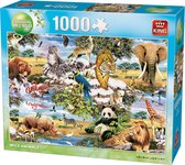 Puzzel 1000 Stukjes Volwassenen - Legpuzzel - King puzzel - Wilde dieren 68x49cm