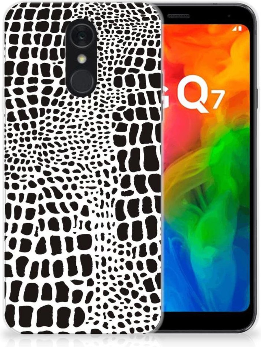LG Q7 TPU Hoesje Slangenprint