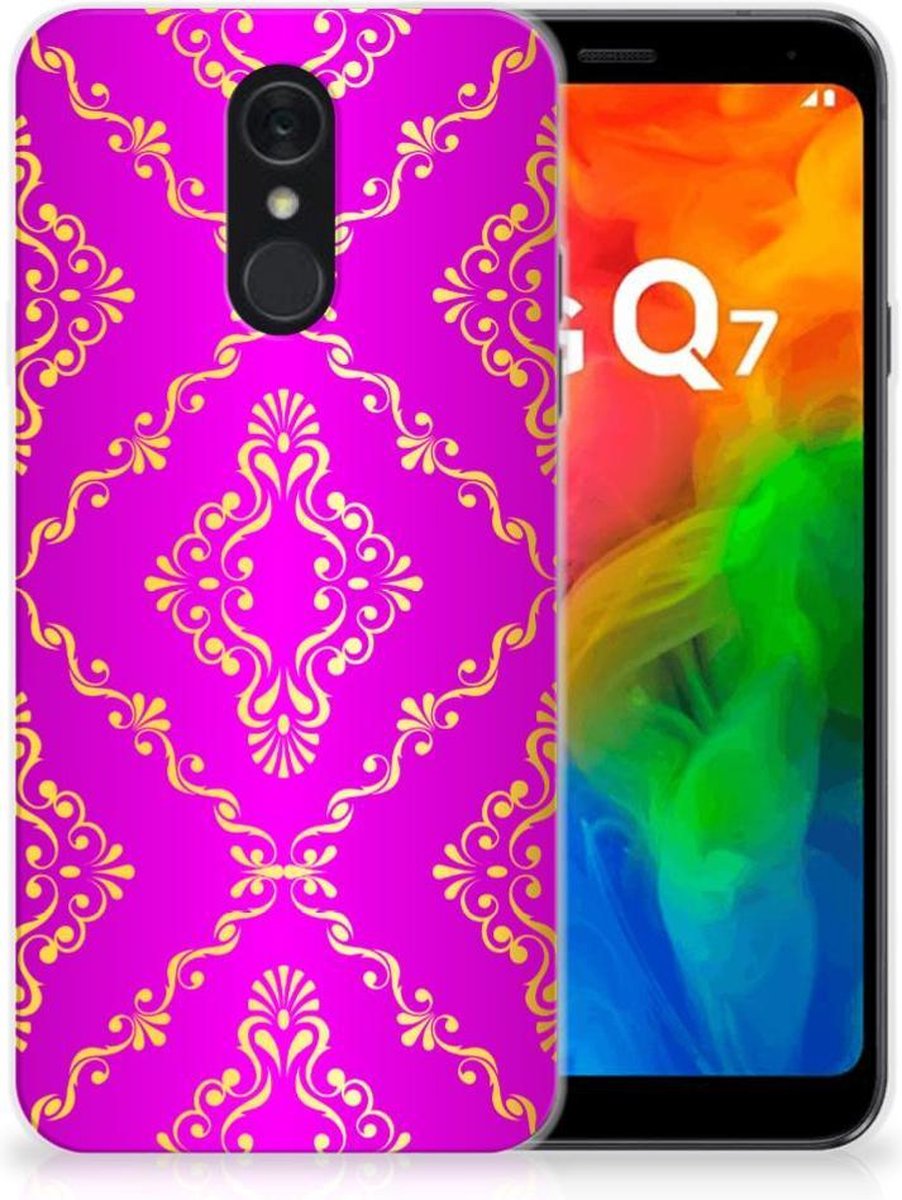 Siliconen Hoesje LG Q7 Barok Roze