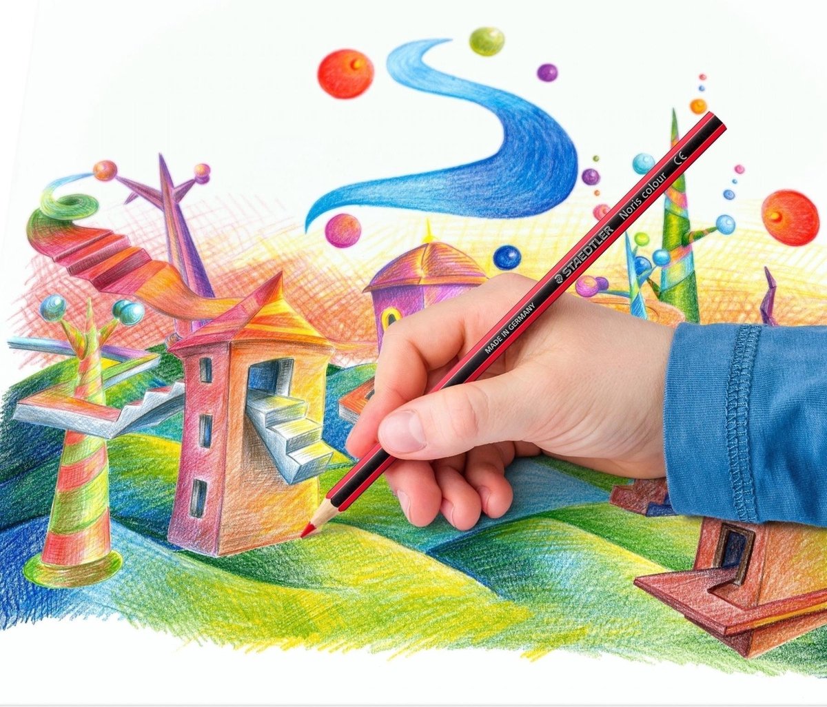 STAEDTLER Noris colour kleurpotlood Made from Upcycled Wood - set 36 st — afbeelding 7
