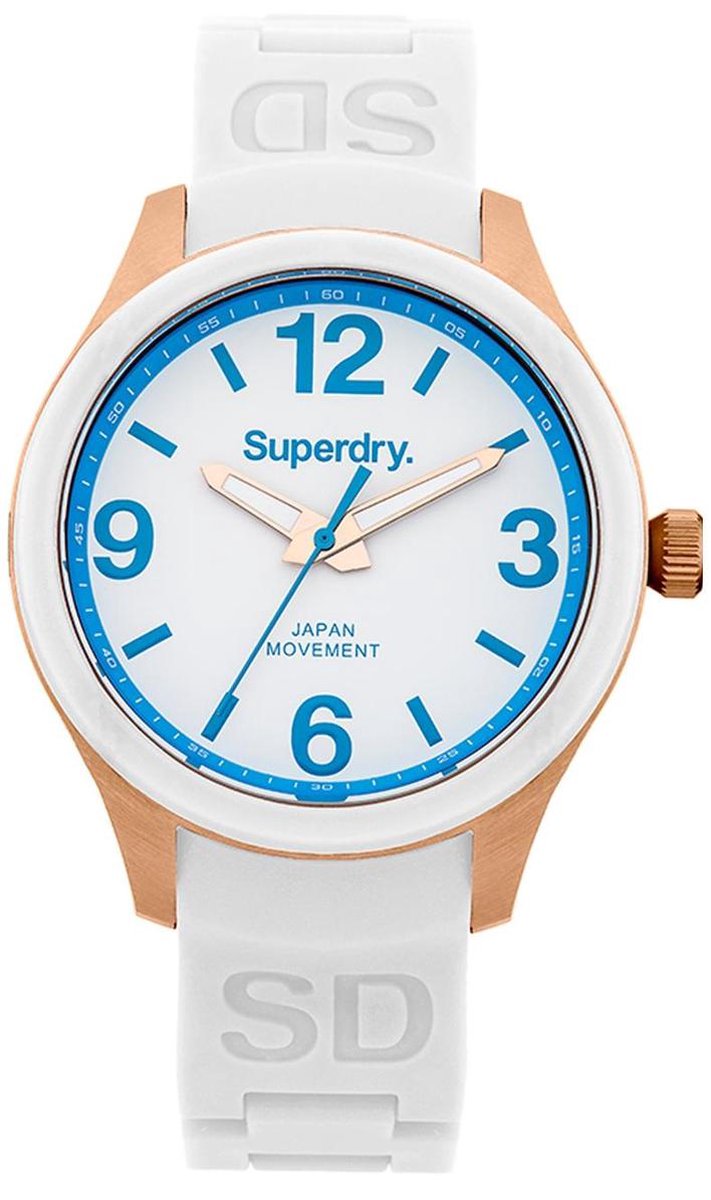 Superdry Scuba Ladies White Blue Horloge SYL134U